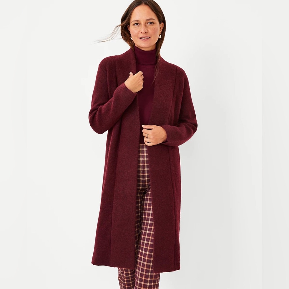 Ann Taylor Cozy Snap Coatigan